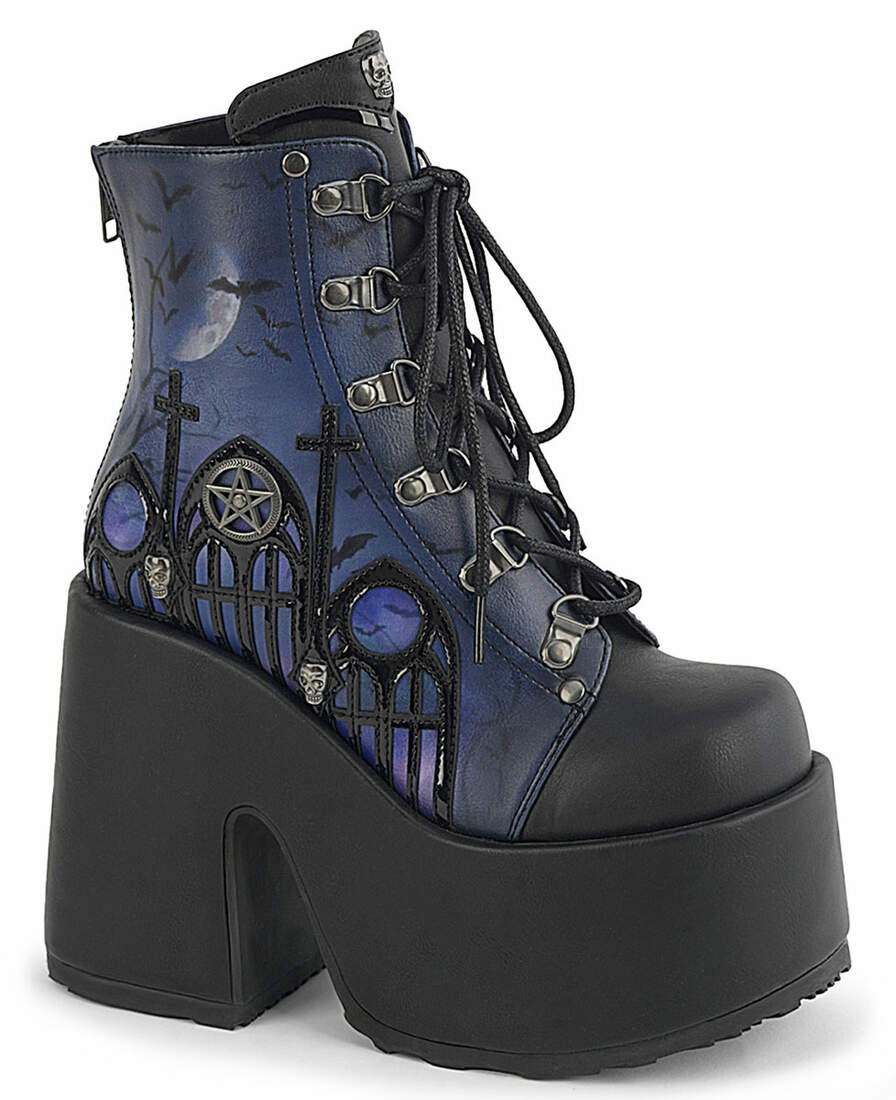 CAMEL-203 Gothic Platform Boots | Moonlit Cathedral