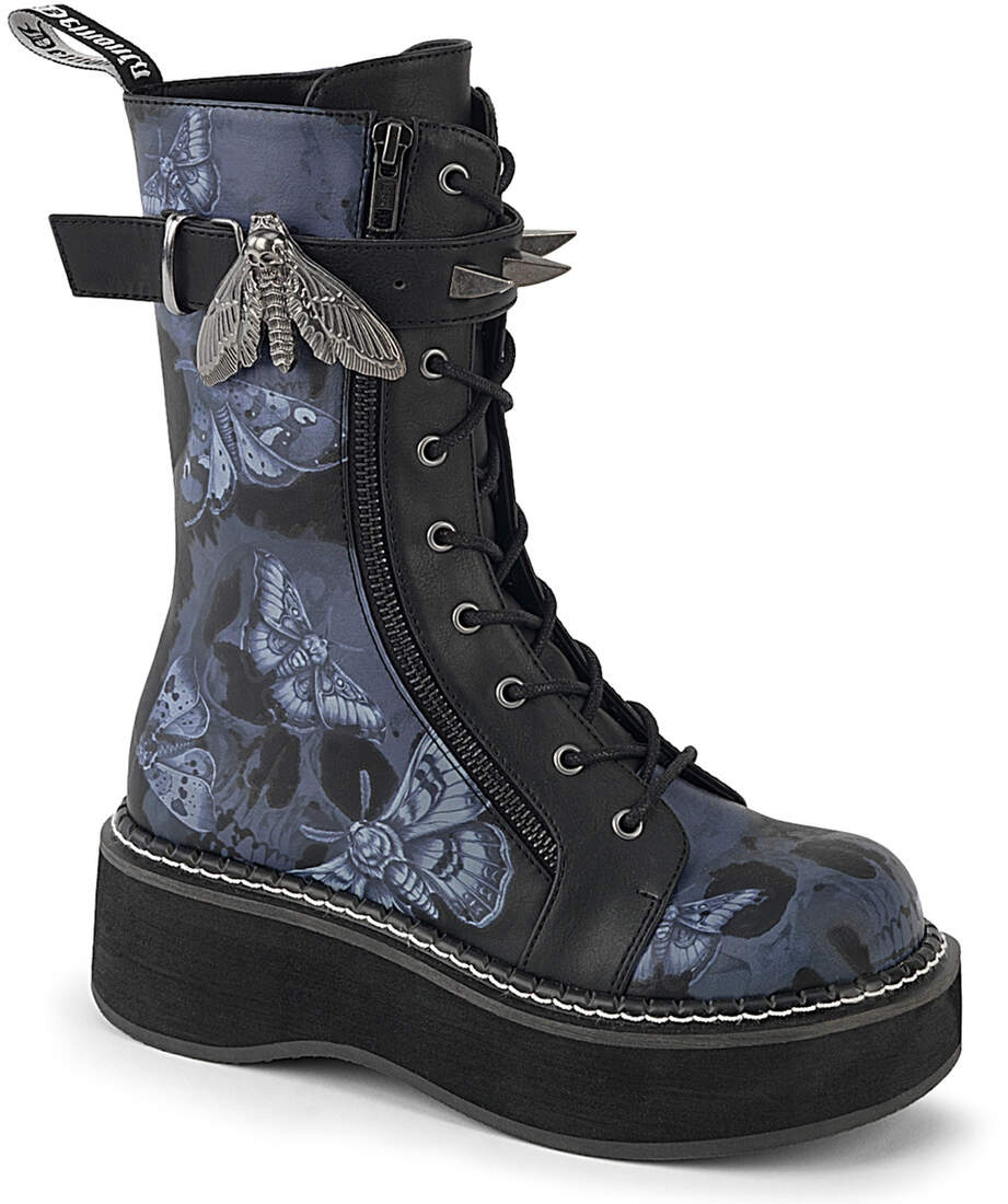 EMILY-352 Deathmoth Gothic Platform Boots | Rivithead