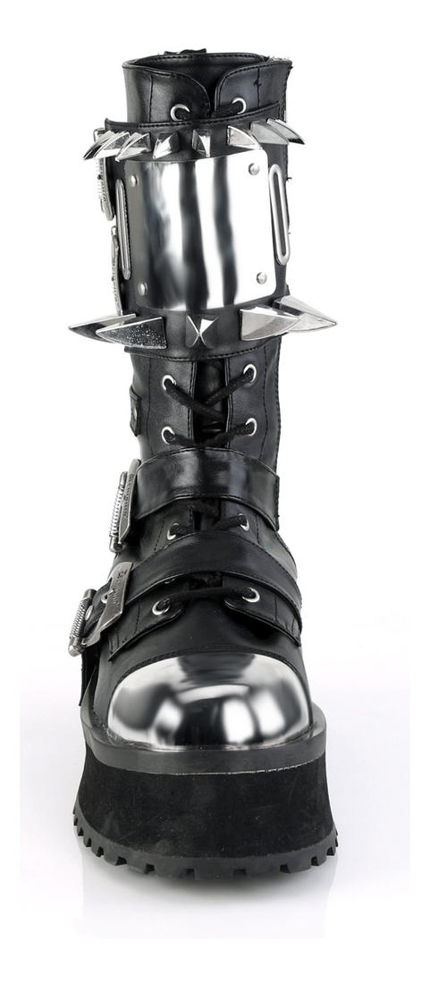 Gravedigger-250 Men's Mid-Calf Platform Boots by Demonia