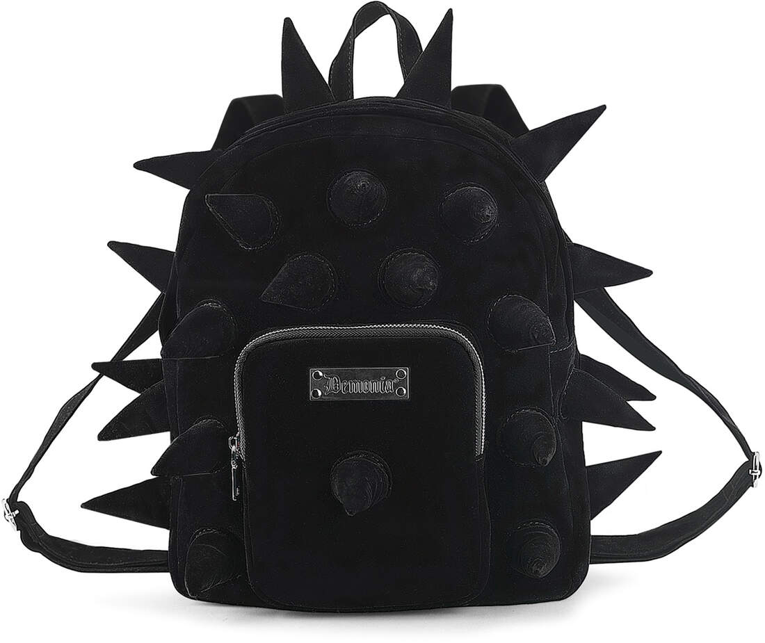 Velvet Spikey Mini Backpack with Cone Spikes - Rivithead