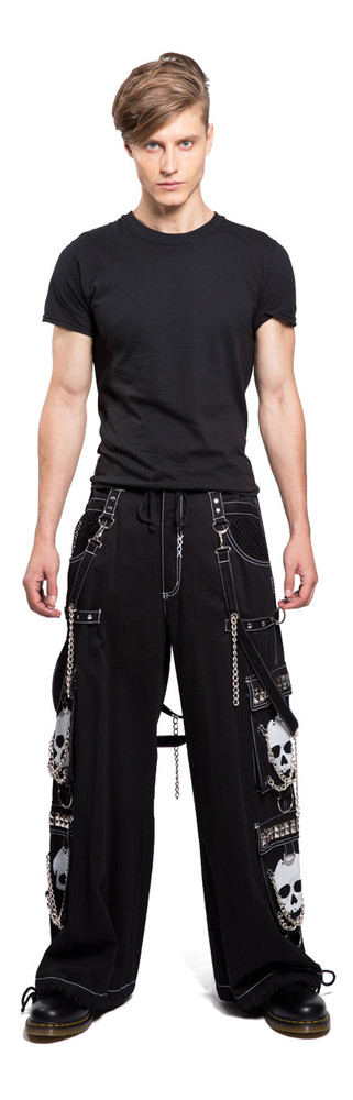 パンツ 00s tripNYC Super Skull Wide pants swag DOOM SKULL PANT WHITE – TRIPP NYC
