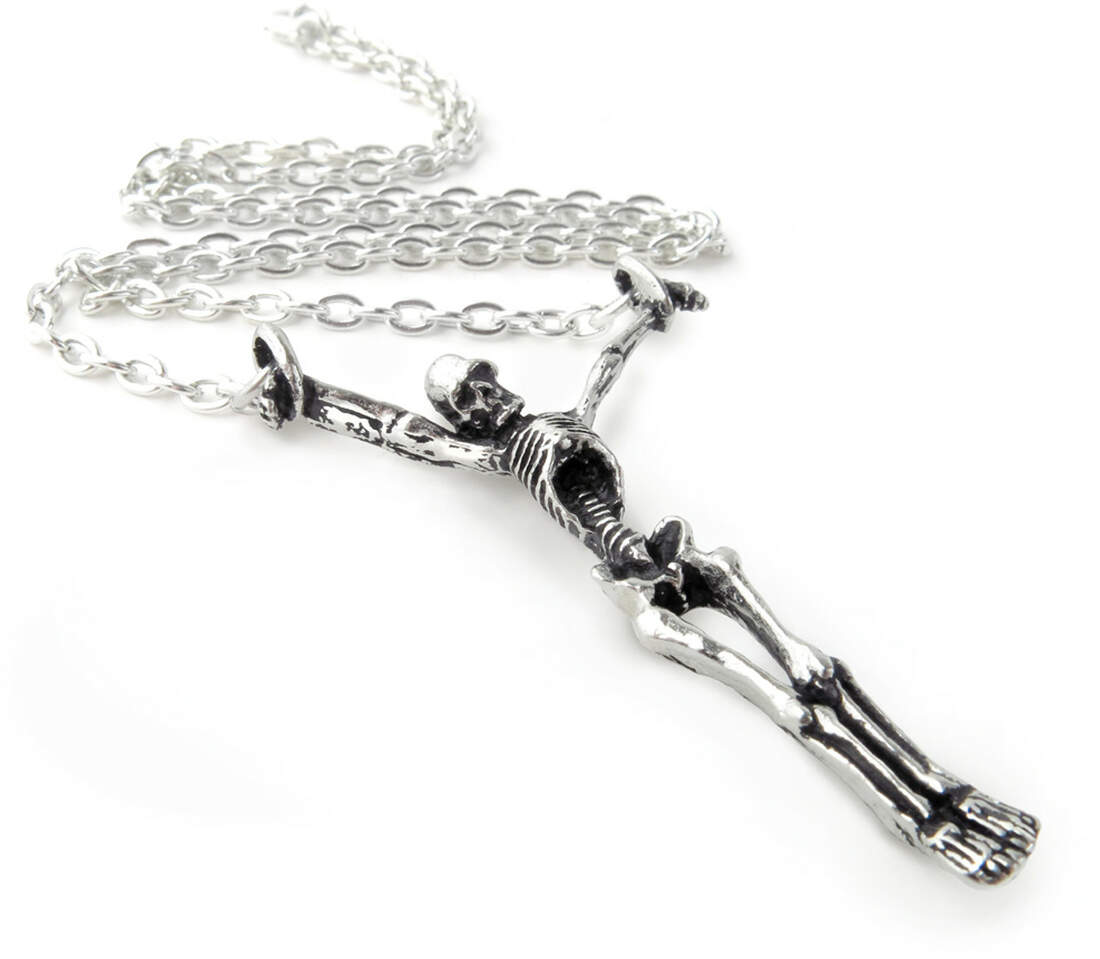 The Lost Soul Necklace | Pewter Skeleton 22.5